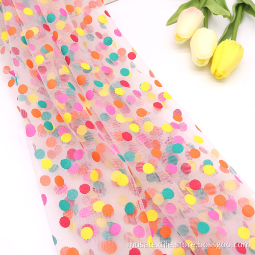 Luxury Style Factory Wholesale Printed Mesh Fabric